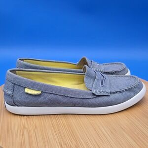 Cole Haan Pinch Maine Chambray Penny Loafer Flats Womens 6.5 Classic Slip On‎